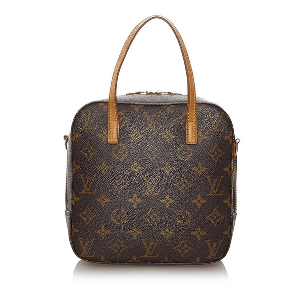 ルイ ヴィトン モノグラム スポンティーニ M47500 ブラウン PVC レザー ハンドバッグ ショルダーバッグ 2WAY レディース LOUIS VUITTON 【中古】