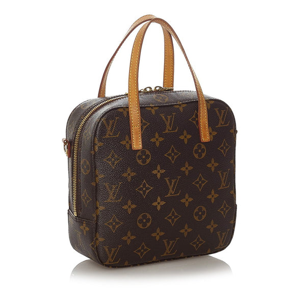 ルイ ヴィトン モノグラム スポンティーニ M47500 ブラウン PVC レザー ハンドバッグ ショルダーバッグ 2WAY レディース LOUIS VUITTON 【中古】