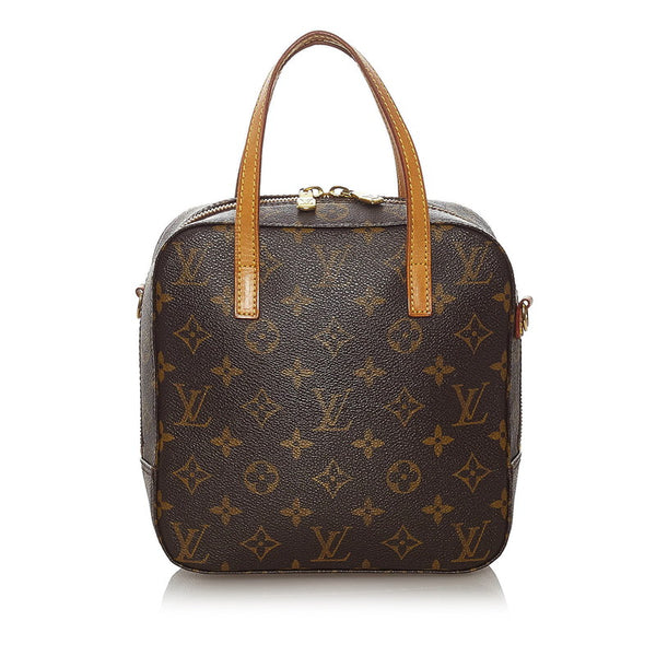 ルイ ヴィトン モノグラム スポンティーニ M47500 ブラウン PVC レザー ハンドバッグ ショルダーバッグ 2WAY レディース LOUIS VUITTON 【中古】