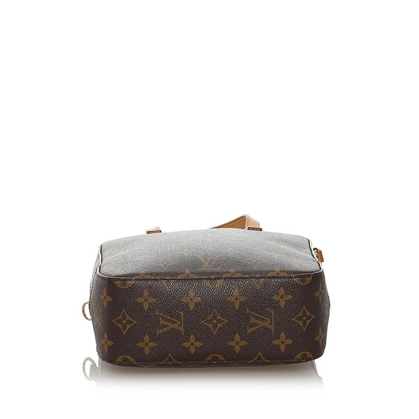 ルイ ヴィトン モノグラム スポンティーニ M47500 ブラウン PVC レザー ハンドバッグ ショルダーバッグ 2WAY レディース LOUIS VUITTON 【中古】