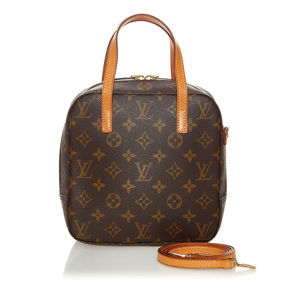 ルイ ヴィトン モノグラム スポンティーニ M47500 ブラウン PVC レザー ハンドバッグ ショルダーバッグ 2WAY レディース LOUIS VUITTON 【中古】
