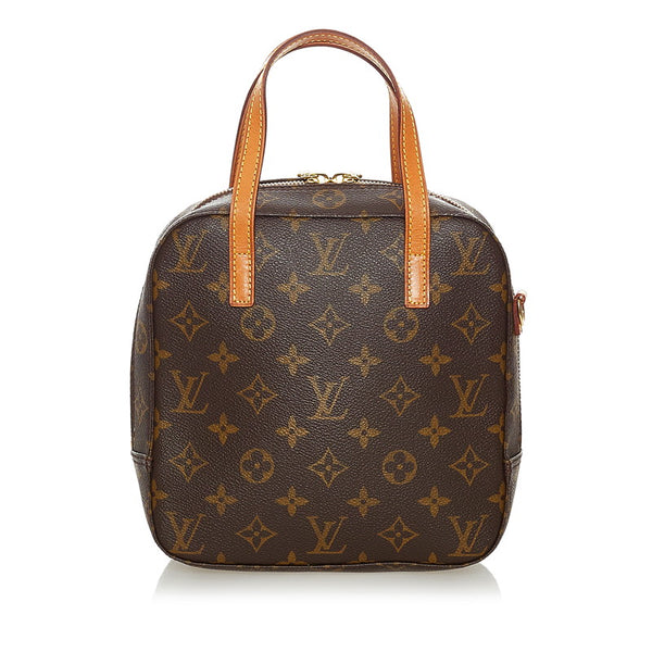 ルイ ヴィトン モノグラム スポンティーニ M47500 ブラウン PVC レザー ハンドバッグ ショルダーバッグ 2WAY レディース LOUIS VUITTON 【中古】