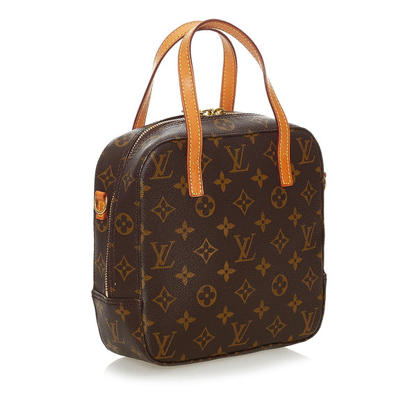 ルイ ヴィトン モノグラム スポンティーニ M47500 ブラウン PVC レザー ハンドバッグ ショルダーバッグ 2WAY レディース LOUIS VUITTON 【中古】