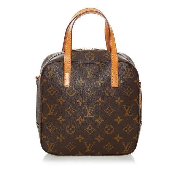 ルイ ヴィトン モノグラム スポンティーニ M47500 ブラウン PVC レザー ハンドバッグ ショルダーバッグ 2WAY レディース LOUIS VUITTON 【中古】