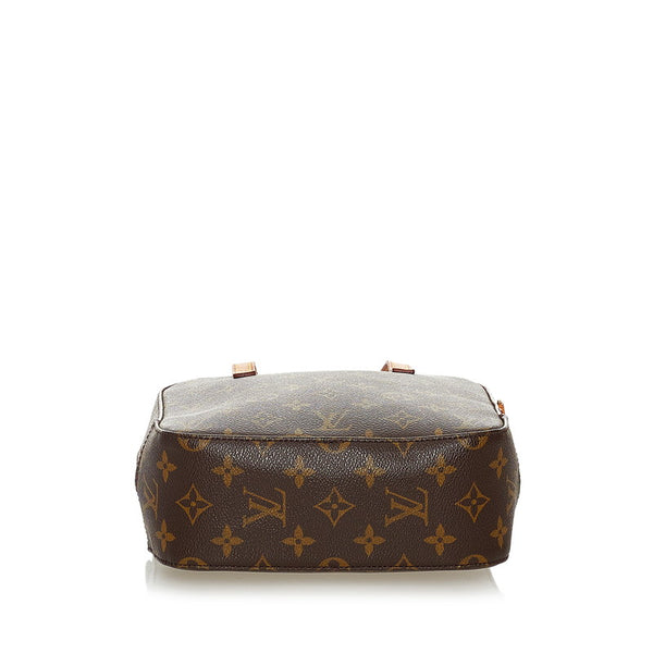 ルイ ヴィトン モノグラム スポンティーニ M47500 ブラウン PVC レザー ハンドバッグ ショルダーバッグ 2WAY レディース LOUIS VUITTON 【中古】