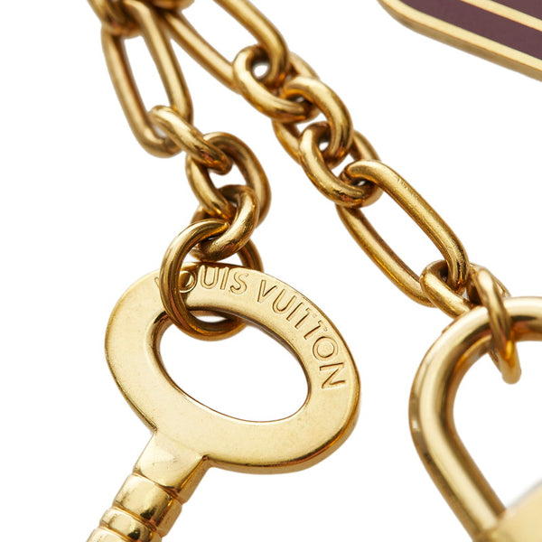 ルイ ヴィトン ゴールド メッキ キーホルダー レディース LOUIS VUITTON 【中古】