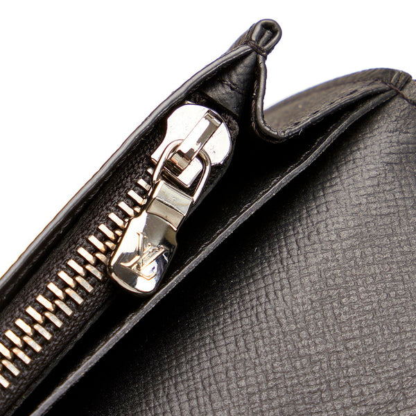 ルイ ヴィトン モノグラム エクリプス ポルトフォイユブラザ M61697 ブラック グレー PVC レザー 長財布 メンズ LOUIS VUITTON 【中古】
