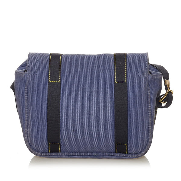 ルイ ヴィトン アンティグア ブザスPM パープル キャンバス ショルダーバッグ レディース LOUIS VUITTON 【中古】