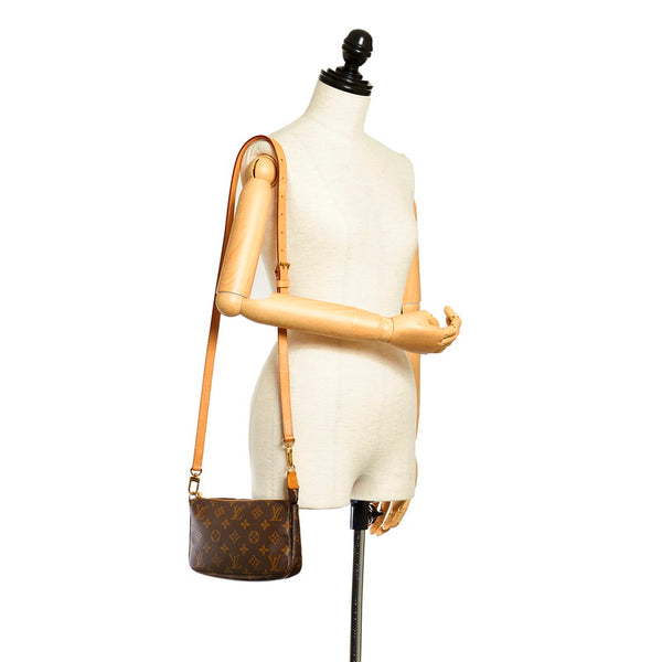 ルイ ヴィトン モノグラム アクセソワール M51980 ブラウン PVC レザー 斜め掛け ショルダーバッグ レディース LOUIS VUITTON 【中古】