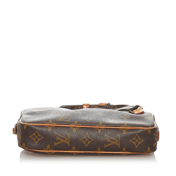ルイ ヴィトン モノグラム マルリー ショルダーバッグ M51828 ブラウン PVC レザー レディース LOUIS VUITTON 【中古】