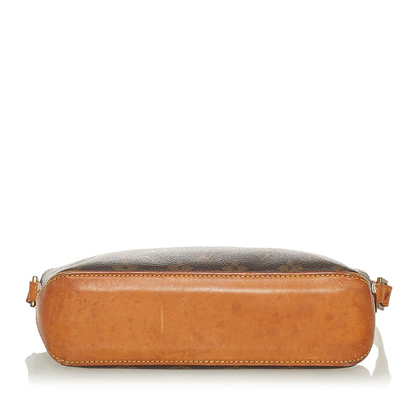 ルイ ヴィトン モノグラム トロター M51240 ブラウン PVC レザー ショルダーバッグ レディース LOUIS VUITTON 【中古】
