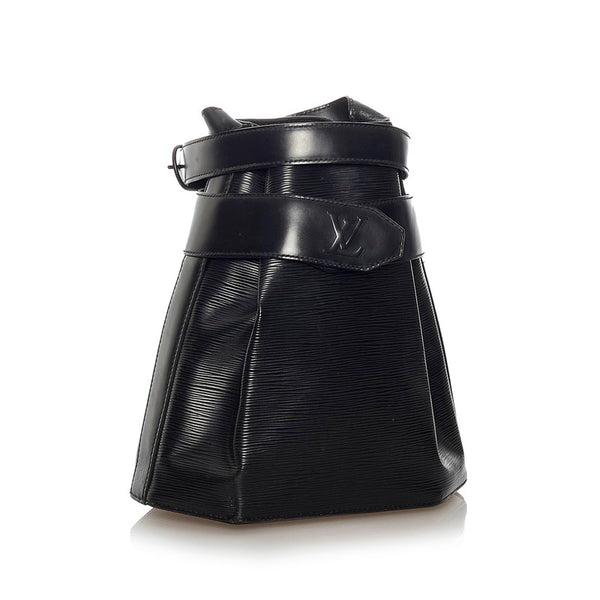ルイ ヴィトン エピ サックデポール M80157 ブラック レザー ショルダーバッグ レディース LOUIS VUITTON 【中古】