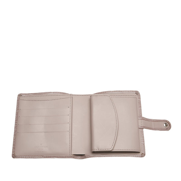 ルイ ヴィトン エピ ポルト ビエ コンパクト M6355B リラ パープル レザー 二つ折り財布 レディース LOUIS VUITTON 【中古】