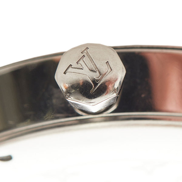 ルイ ヴィトン タンブール 8Pダイヤ 腕時計 Q13MJ クオーツ シルバー文字盤 ステンレススチール レディース LOUIS VUITTON 【中古】