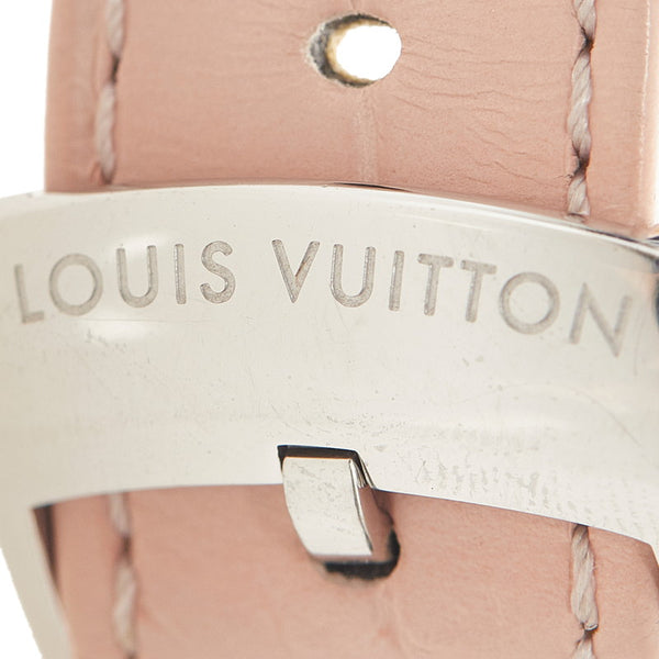 ルイ ヴィトン タンブール 8Pダイヤ 腕時計 Q13MJ クオーツ シルバー文字盤 ステンレススチール レディース LOUIS VUITTON 【中古】