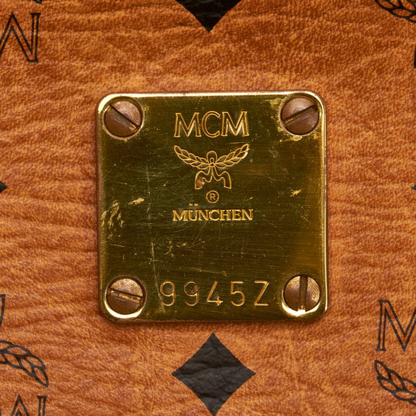 エム シー エム ヴィセトス セカンドバッグ ブラウン PVC メンズ MCM 【中古】