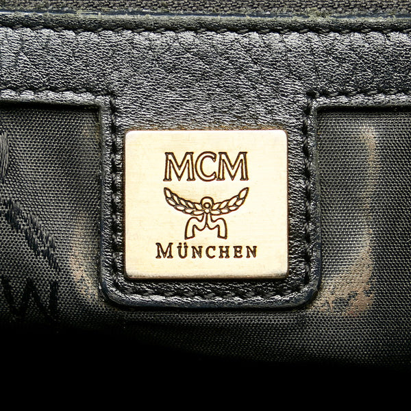 エム シー エム リュック バックパック ブラック レザー レディース MCM 【中古】