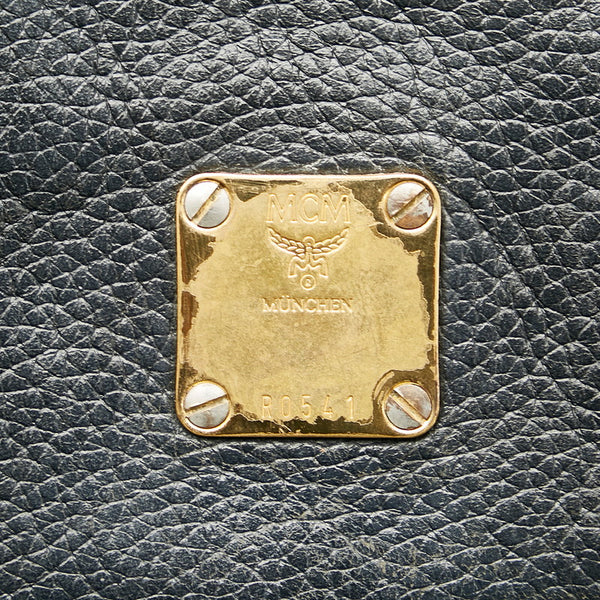 エム シー エム リュック バックパック ブラック レザー レディース MCM 【中古】