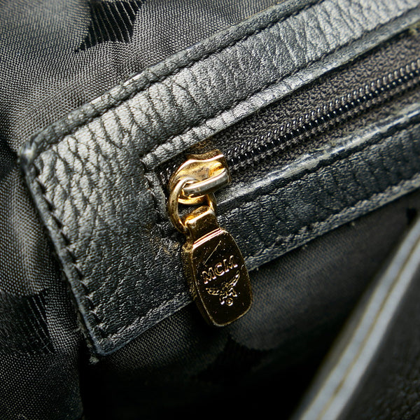 エム シー エム リュック バックパック ブラック レザー レディース MCM 【中古】