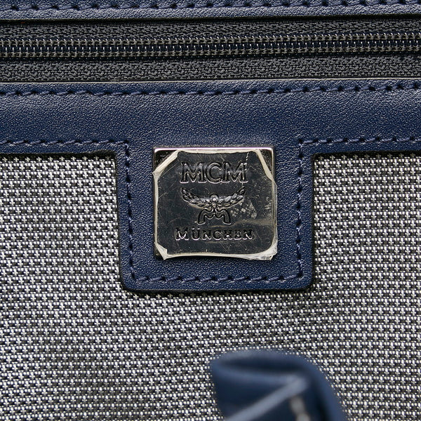 エム シー エム ヴィセトス リュック バックパック ホワイト レザー メンズ MCM 【中古】