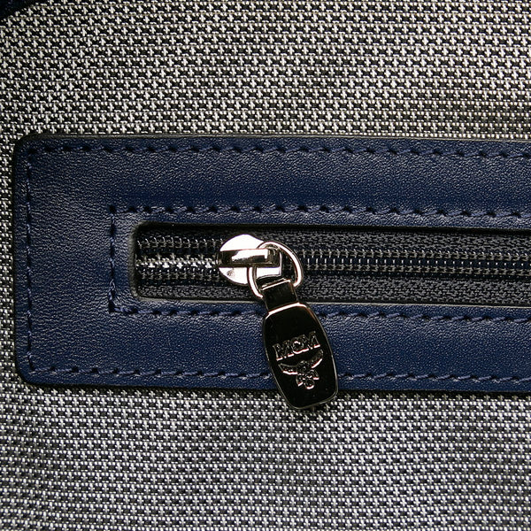エム シー エム ヴィセトス リュック バックパック ホワイト レザー メンズ MCM 【中古】