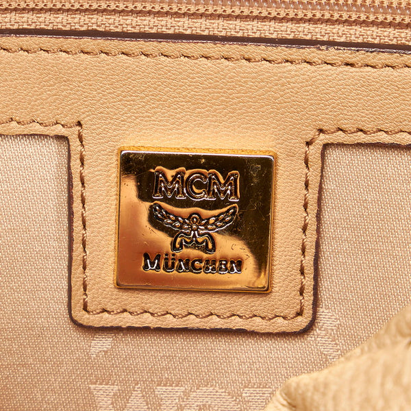 エム シー エム ヴィセトス リュック バックパック ベージュ PVC レディース MCM 【中古】