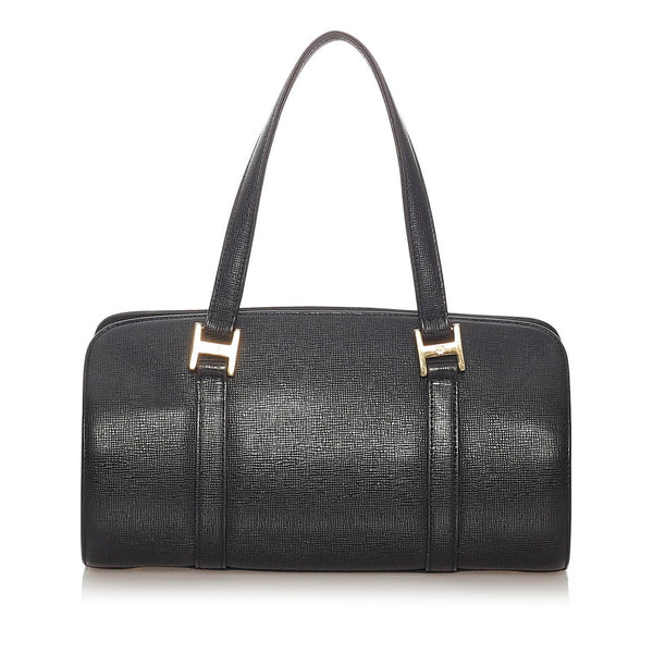 エム シー エム ハンドバッグ ブラック レザー レディース MCM 【中古】