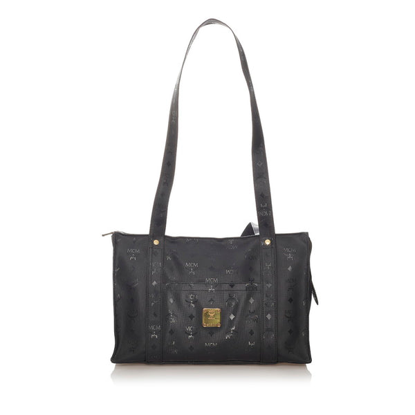 エム シー エム トートバッグ ブラック PVC レディース MCM 【中古】