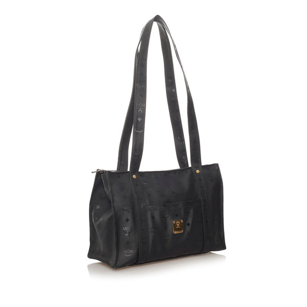 エム シー エム トートバッグ ブラック PVC レディース MCM 【中古】