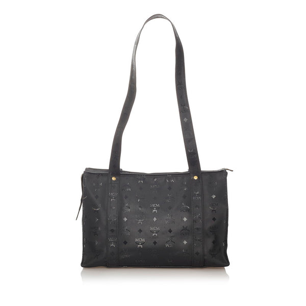 エム シー エム トートバッグ ブラック PVC レディース MCM 【中古】