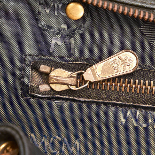 エム シー エム トートバッグ ブラック PVC レディース MCM 【中古】