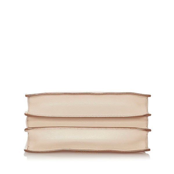 ミュウミュウ ベージュ レザー ハンドバッグ ショルダーバッグ２WAY レディース MIUMIU 【中古】