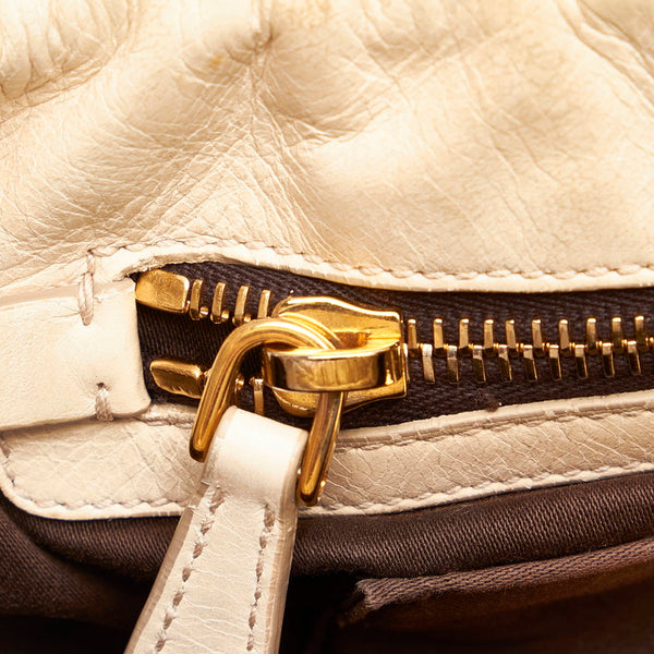 ミュウミュウ ハンドバック ショルダバッグ ２ＷＡＹ ホワイト レザー レディース MIUMIU 【中古】