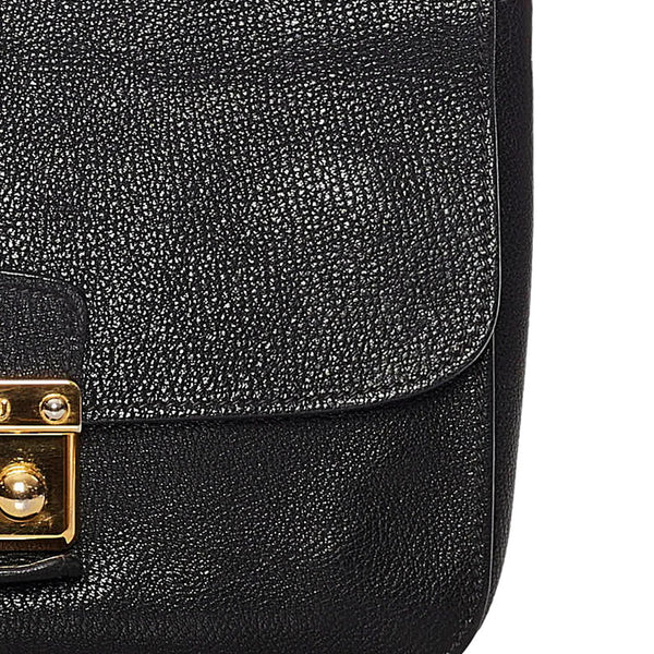 ミュウミュウ マドラス RN0726 ブラック レザー ハンドバッグ ショルダーバッグ 2WAY レディース MIUMIU 【中古】