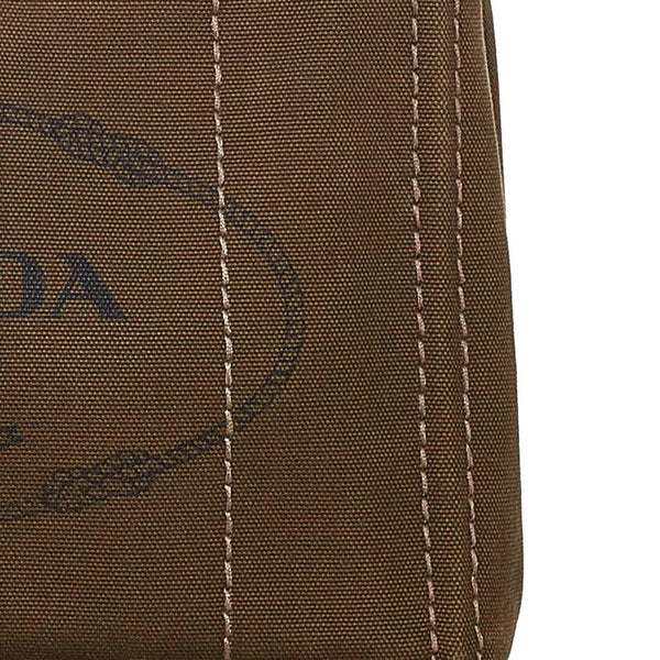プラダ カナパ カーキ キャンバス ハンドバッグ レディース PRADA 【中古】