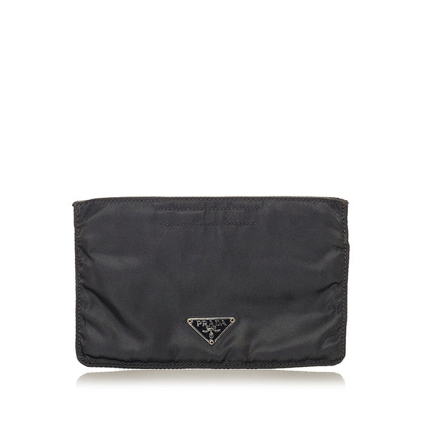 プラダ グレー ナイロン ポーチ レディース PRADA 【中古】