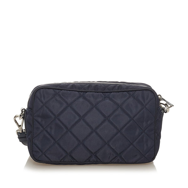 プラダ ネイビー ナイロン ショルダーバッグ レディース PRADA 【中古】