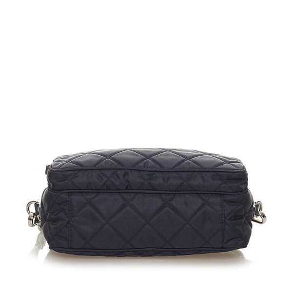 プラダ ネイビー ナイロン ショルダーバッグ レディース PRADA 【中古】