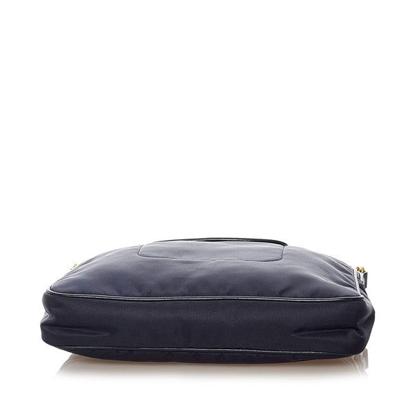 プラダ 斜め掛け ショルダーバッグ ネイビー ナイロン レディース PRADA 【中古】
