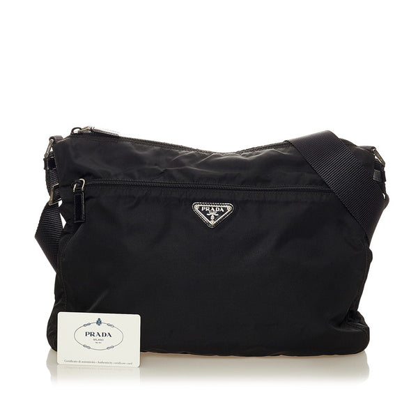 プラダ BT0426 ブラック ナイロン 斜めがけ ショルダー レディース PRADA 【中古】