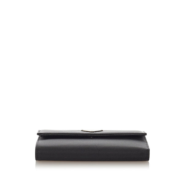 プラダ M510 ブラック ナイロン レザー 三つ折り財布 レディース PRADA 【中古】