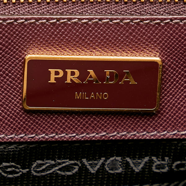 プラダ キルティング ハンドバッグ ショルダーバッグ 2WAY パープル ナイロン レディース PRADA 【中古】