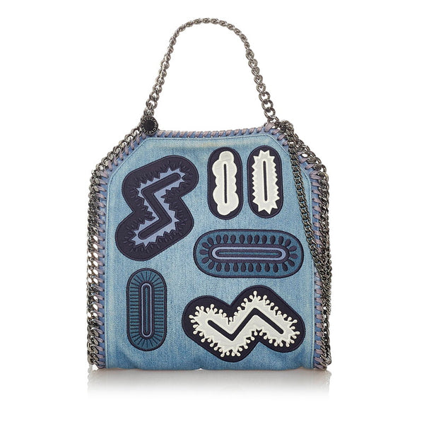 ステラマッカートニー ファラベラ ハンドバッグ ショルダーバッグ 2WAY ブルー デニム レザー レディース Stella McCartney 【中古】