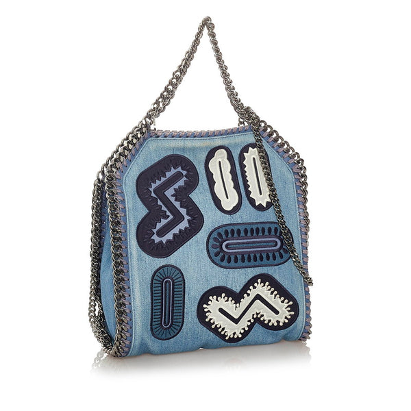 ステラマッカートニー ファラベラ ハンドバッグ ショルダーバッグ 2WAY ブルー デニム レザー レディース Stella McCartney 【中古】