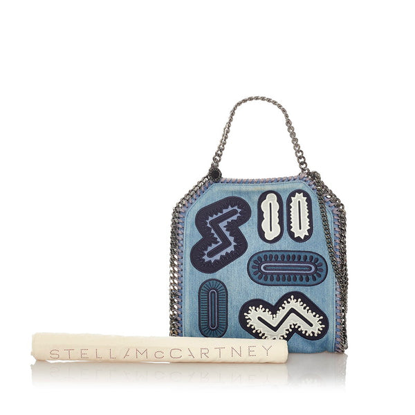 ステラマッカートニー ファラベラ ハンドバッグ ショルダーバッグ 2WAY ブルー デニム レザー レディース Stella McCartney 【中古】