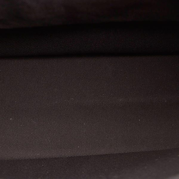 サンローラン リヴゴーシュ ブラック キャンバス レザー トートバッグ メンズ SAINT LAURENT 【中古】