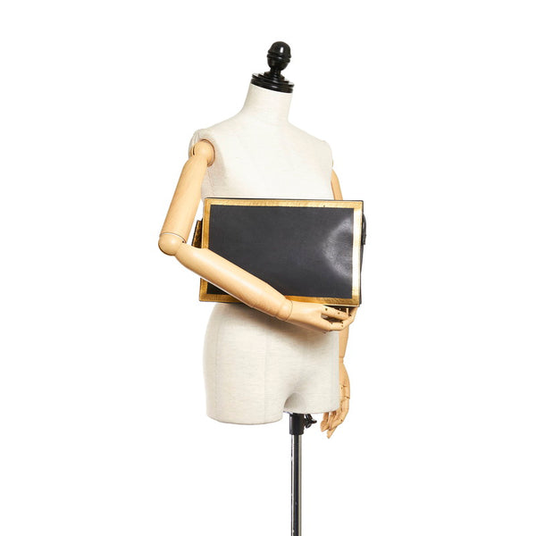 ボッテガヴェネタ クラッチバッグ ブラック レザー ユニセックス BOTTEGAVENETA 【中古】