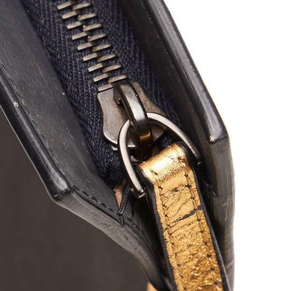 ボッテガヴェネタ クラッチバッグ ブラック レザー ユニセックス BOTTEGAVENETA 【中古】