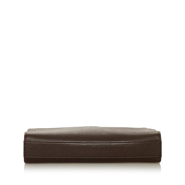 バーバリー セカンドバッグ ブラウン レザー メンズ BURBERRY 【中古】