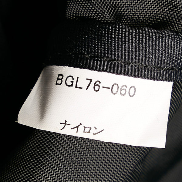 バーバリー ネイビー ナイロン レザー ボストンバッグ レディース BURBERRY 【中古】